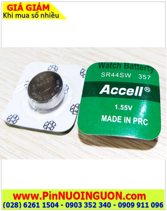 Pin SR44SW, 357; Pin Accell SR44SW, 357 Silver Oxide 1.55v _Made in P.R.C